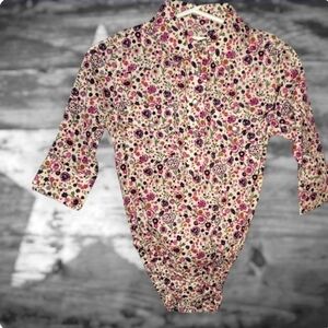 Infants Western Pearl Snap Long sleeves onesie Shirt